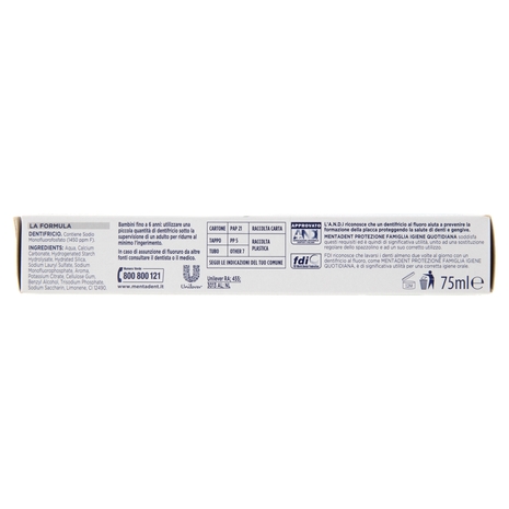 Mentadent Protezione Famiglia Igiene Quotidiana 75 ml